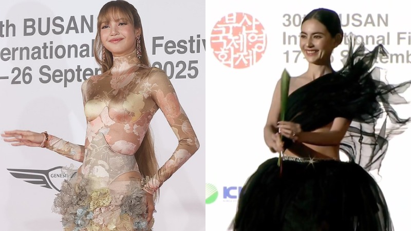 Лиса из BLACKPINK и Май Давика Хонэ на открытии BIFF 2025